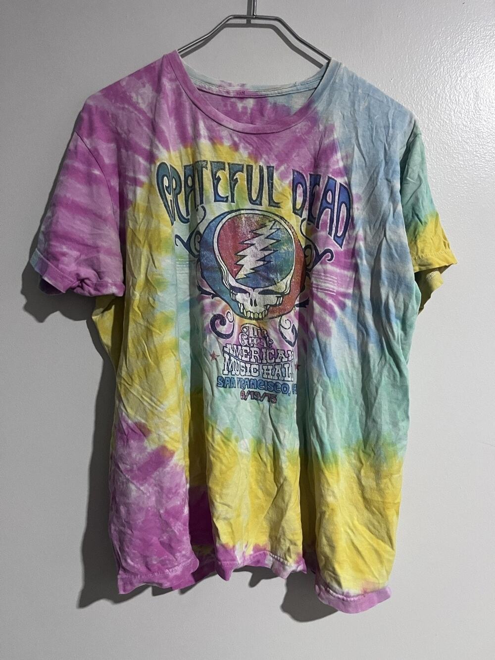 Grateful Dead T-Shirt Womens L Multicolor Steal Your Face Graphic San Francisco